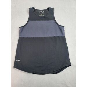 Bylt Drop Cut Tank Lux Men Medium Black Lightweight Comfortable Gym Yoga Workout